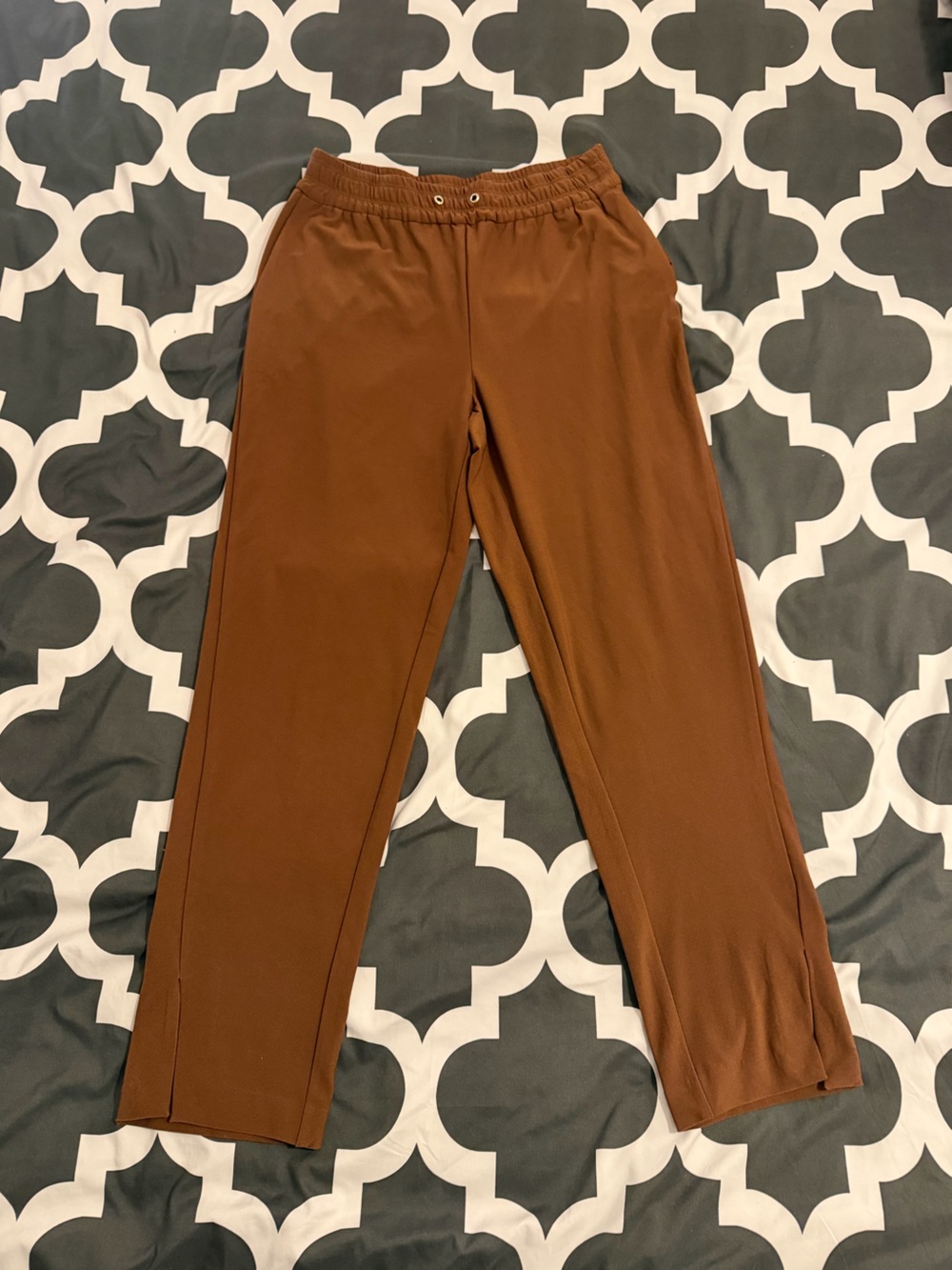 Joie Brown Pull-On Straight Leg Pants Size XS